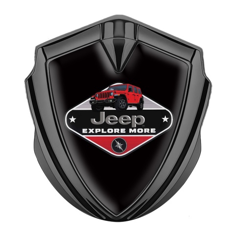 Jeep Seitenflugel Emblem Aufkleber Graphit Tonfarbe Schwarz Mit Explore More Logo
