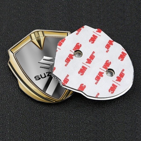 Suzuki Emblem Aufkleber Autozubehor Goldtonfarbe Diagonale Elemente Auflage