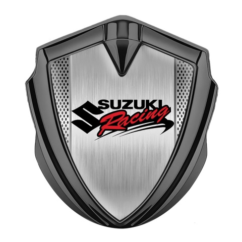Suzuki Selbstklebendes Metallaufkleber Emblem Graphit Tonfarbe Metal Mesh mit Metal Panel still