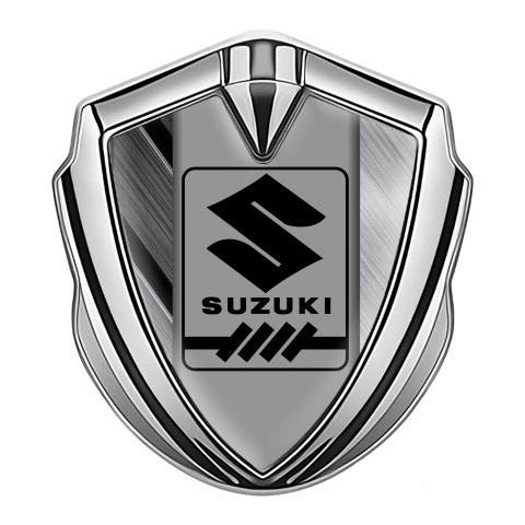 Suzuki Emblem Aufkleber Autozubehor Silbertonfarbe Gemischt Details mit Grau Logo Panel