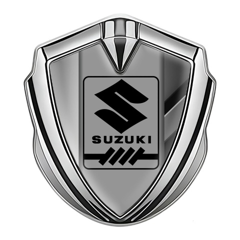 Suzuki Emblem Aufkleber Autozubehor Silbertonfarbe Gemischt Elemente mit Grau logo Panel
