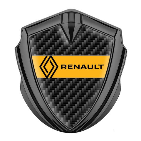 Renault Emblem Aufkleber Autozubehor Graphit Tonfarbe Schwarz Kohlenstoff Design