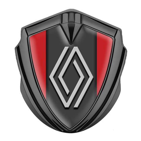 Renault Seitenflugel Emblem Aufkleber Graphit Tonfarbe Rote Basis mit Modernes Logo