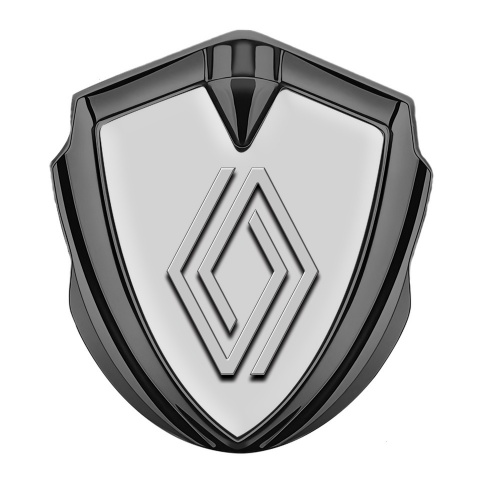 Renault Seitenflugel Emblem Aufkleber Graphit Tonfarbe Grau Fundament Modernes Logo