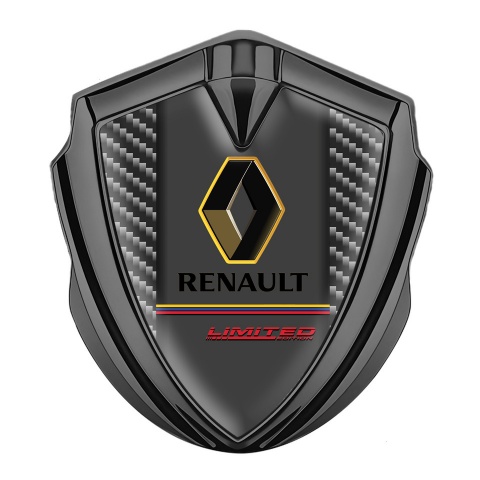 Renault Emblem Aufkleber Autozubehor Graphit Tonfarbe Dunkles Carbon Limited Edition Stil