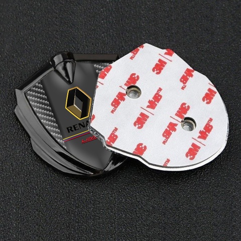 Renault Emblem Aufkleber Autozubehor Graphit Tonfarbe Dunkles Carbon Limited Edition Stil