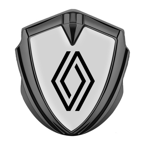 Renault Emblem Aufkleber Autozubehor Graphit Tonfarbe Grau Hintergrund Auflage