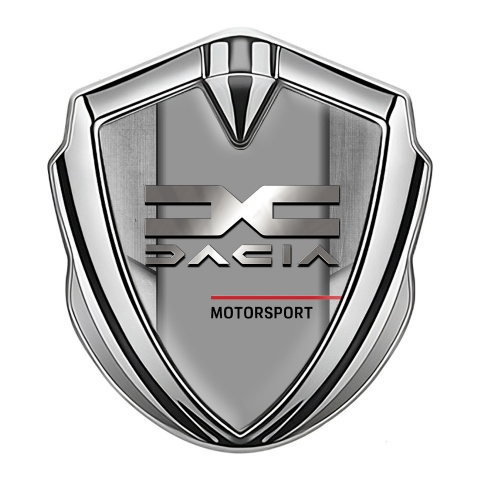 Dacia Emblem Abzeichen Silbertonfarbe Steinmotiv Basis mit Metall logo Stil