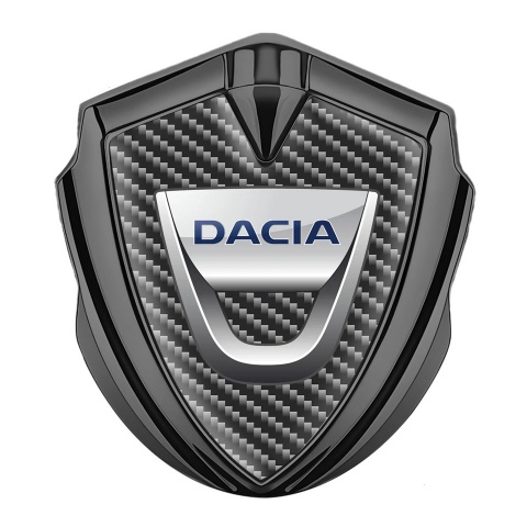 Dacia Emblem Aufkleber Autozubehor Graphit Tonfarbe Dunkles carbon Mit Klassisch Logo