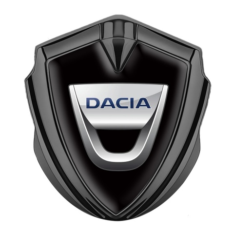 Dacia Emblem Aufkleber Autozubehor Graphit Tonfarbe Schwarz Basis mit Klassisch Logo