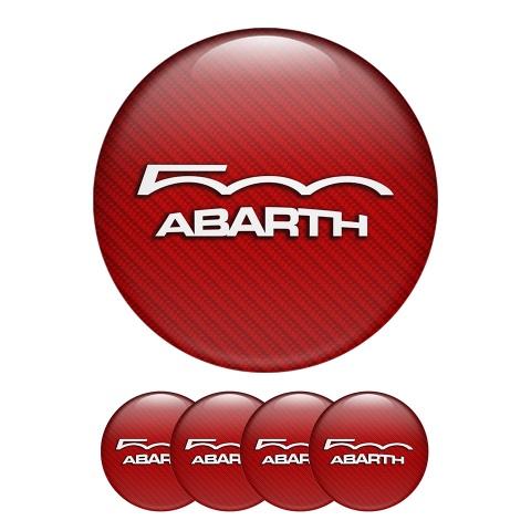 Fiat Abarth 500 Wheel Center Caps Emblem Badge