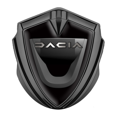 Dacia Emblem Aufkleber Autozubehor Graphit Tonfarbe Schwarz Basis mit Graphit Logo design