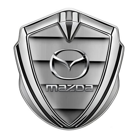 Mazda Emblem Auto Zeichen Silbertonfarbe Automobil Kuhlergrill Effekt Basis