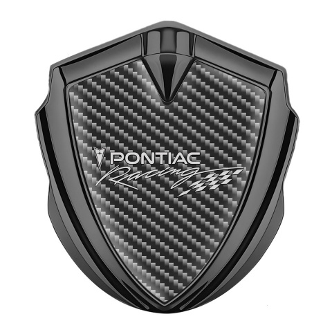 Pontiac Emblem Auto Zeichen Graphit Tonfarbe Schwarz Kohlenstoff Racing Logo