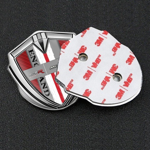 Mclaren Emblem Auto Zeichen Silbertonfarbe Rote Carbon GTR Logo Stil