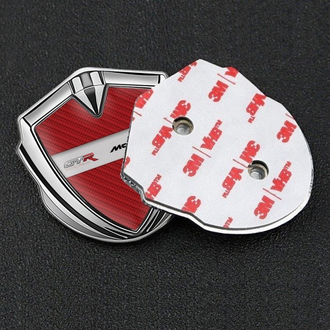Mclaren GTR Emblem Aufkleber Autozubehor Silbertonfarbe Rote Kohlenstoff Design