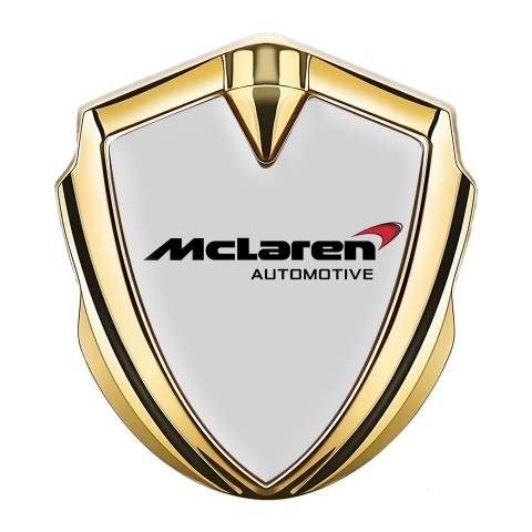 Mclaren Selbstklebendes Metallaufkleber Emblem Goldtonfarbe Grau Version