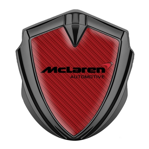 Mclaren Seitenflugel Emblem Aufkleber Graphit Tonfarbe Rote Carbon Version