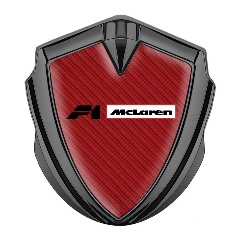 Mclaren Emblem Aufkleber Autozubehor Graphit Tonfarbe Rote Carbon mit F1 Logo