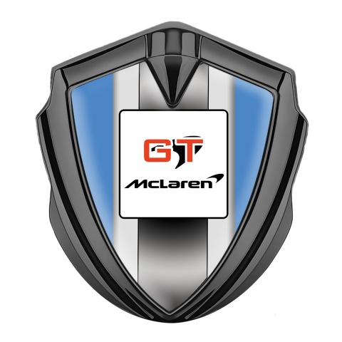 Mclaren Emblem Aufkleber Autozubehor Graphit Tonfarbe Marineblau Basis mit GT Logo