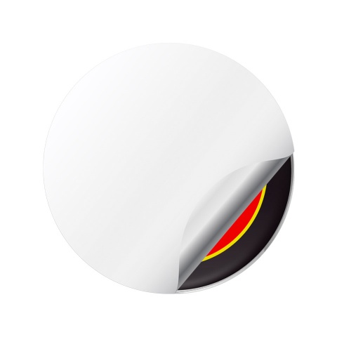 Ferrari Stickers for Wheel Center Caps Red Logo