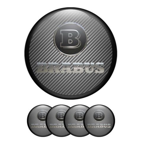 Mercedes Brabus Wheel Emblems Center Cap Carbon