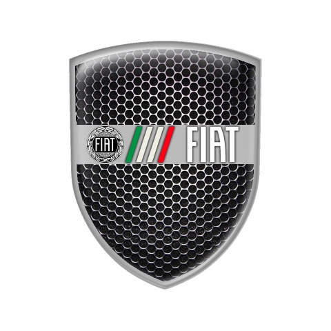 Fiat Silicone Emblem Italy Flag Old Logo