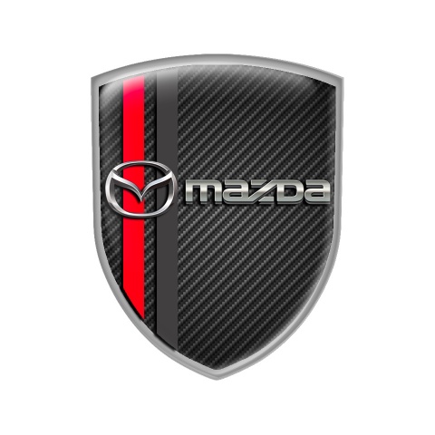 Mazda Domed Shield Emblem Carbon Line