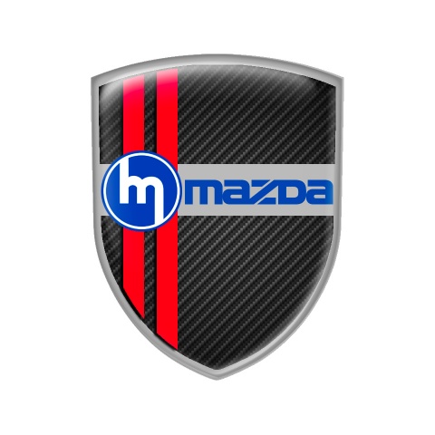 Mazda Speed Domed Shield Emblem Carbon Line