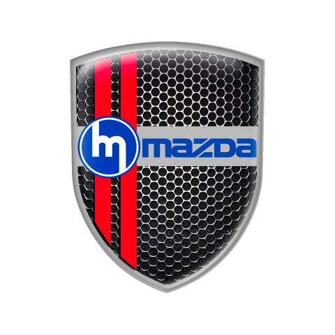 Mazda Speed Shield Silicone Emblem Black Steel Edition