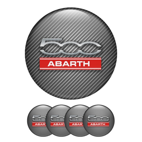 Fiat Abarth Wheel Center Cap Domed Stickers Printed Logo