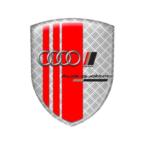 Audi Shield Emblem Sport Grey Sport Line Steel