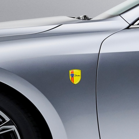 Lancia Shield Emblem Silicone Yellow Delta Edition