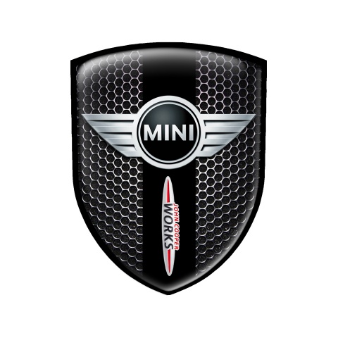 Mini Cooper Emblem Domed Circle Steel John Edition