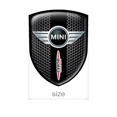 Mini Cooper Emblem Domed Circle Steel John Edition