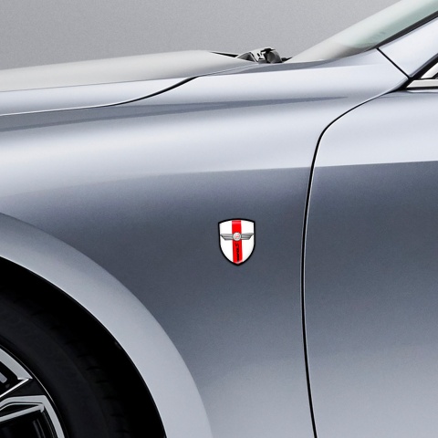 Mini Cooper S Emblem Silicone Shield White Red Edition