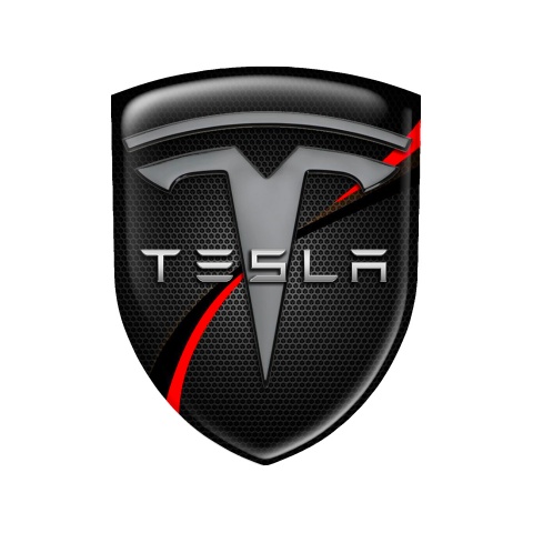 Tesla Emblem Shield Silicone Line Artwork Edition