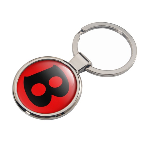 Bentley Autoschlusselanhanger aus Metall Rot Schwarz Logo