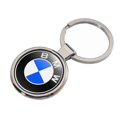BMW Autoschlusselanhanger aus Metall Weiss Blau Logo Design