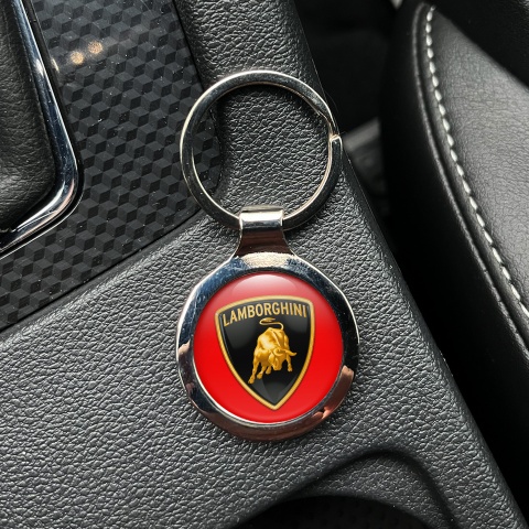 Lamborghini Schlusselanhanger aus Metall Rot Basis