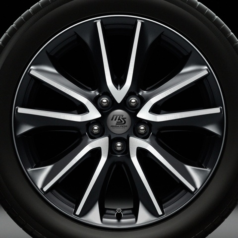 Mazda Speed Wheel Center Caps Emblem Carbon Design