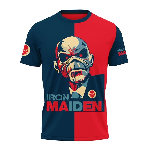 Music T-Shirt Iron Maiden Short Sleeve Eddie Vote For Me