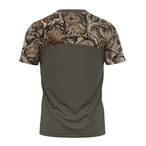 Hunting Short Sleeve T-Shirt Deer Hunting Logo Forest Edition
