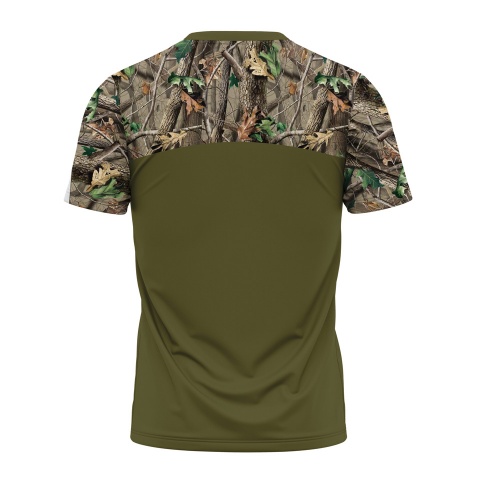 Hunting T-Shirt Short Sleeve Deer Hunt Logo Forest Edition