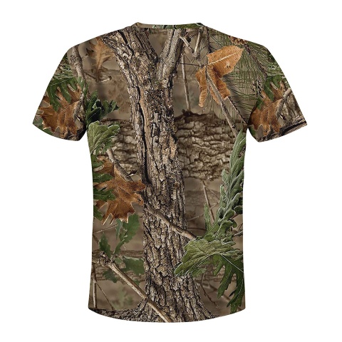 Hunting T-Shirt Short Sleeve Wild Autumn Forest Full Print