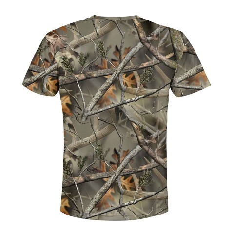 Hunting Short Sleeve T-Shirt Oak Tree Forest Camo Edition