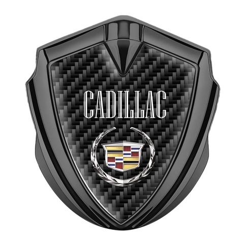 Cadillac Bodyside Badge Self Adhesive Dark Carbon Template