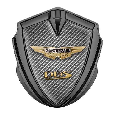 Aston Martin Emblem Auto Zeichen Graphit Tonfarbe Kohlenstoff Design