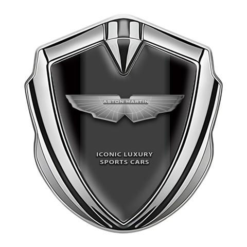 Aston Martin Bodyside Emblem Silver Black Grey Edition