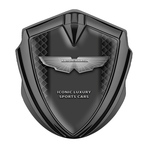 Aston Martin Bodyside Emblem Self Adhesive Graphite Grey Net Edition